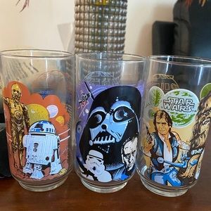 Star Wars Collectible Drinking Glasses 1977
